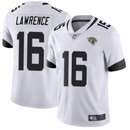 Men's Jacksonville Jaguars #16 Trevor Lawrence 2021 NFL Draft White Vapor Untouchable Limited Stitched Jersey