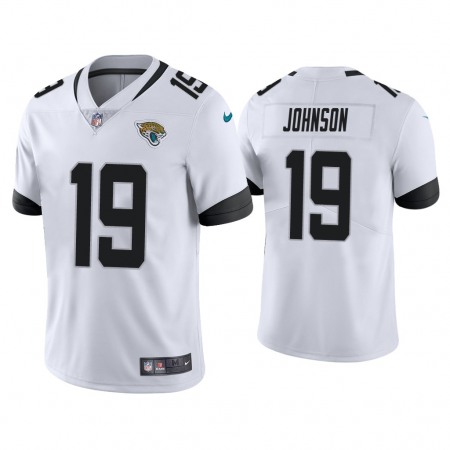Men's Jacksonville Jaguars #19 Collin Johnson White Vapor Untouchable Limited Stitched Jersey