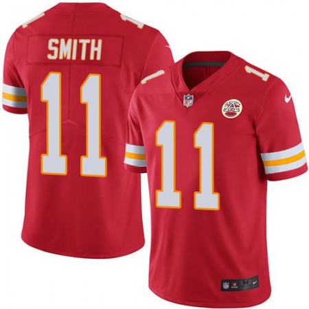 Men's Kansas City Chiefs #11 Alex Smith Red Team Color Vapor Untouchable Limited Stitched NFL Jersey