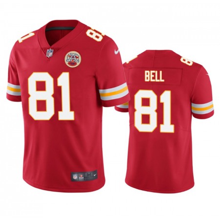Men's Kansas City Chiefs #81 Blake Bell Red Vapor Untouchable Limited Stitched Jersey