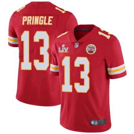 Men's Kansas City Chiefs #13 Byron Pringle Red 2021 Super Bowl LV Stitched NFL Jersey