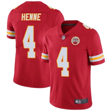 Men's Kansas City Chiefs #4 Chad Henne Red Vapor Untouchable Limited Stitched Jersey