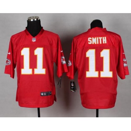 Nike Chiefs #11 Alex Smith Red Men's Stitched NFL Elite QB Practice Jersey