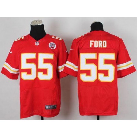 Nike Chiefs #55 Dee Ford Red Team Color Men's Stitched NFL Elite Jersey
