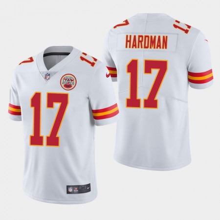 Men's Kansas City Chiefs #17 Mecole Hardman White Vapor Untouchable Limited Stitched NFL Jersey