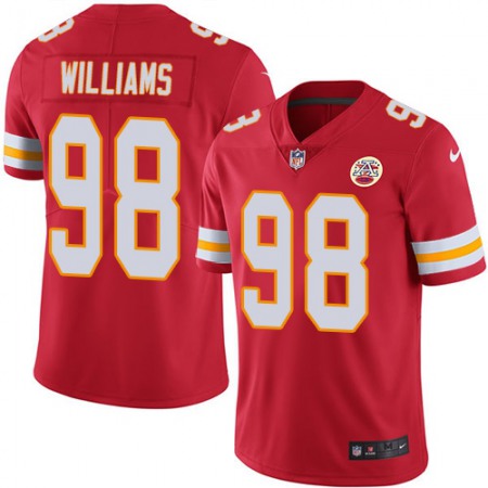 Men's Kansas City Chiefs #98 Xavier Williams Red Vapor Untouchable Limited Stitched NFL Jersey