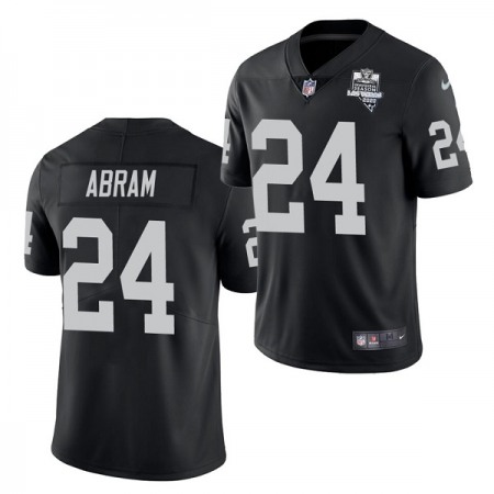Men's Las Vegas Raiders #24 Johnathan Abram Black 2020 Inaugural Season Vapor Untouchable Limited Stitched Jersey
