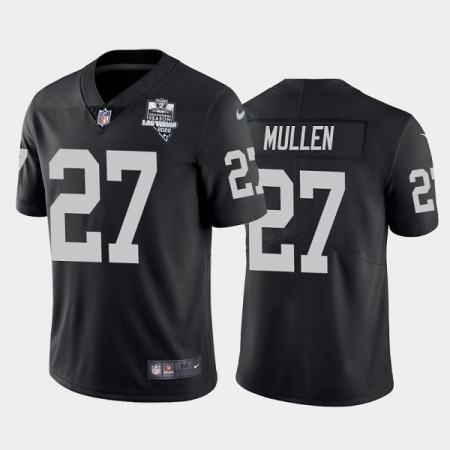 Men's Las Vegas Raiders #27 Trayvon Mullen Black 2020 Inaugural Season Vapor Limited Stitched Jersey