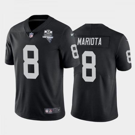 Men's Las Vegas Raiders #8 Marcus Mariota Black 2020 Inaugural Season Vapor Limited Stitched Jersey