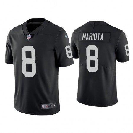 Men's Oakland Raiders #8 Marcus Mariota Black Vapor Untouchable Limited Stitched Jersey