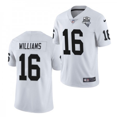 Men's Las Vegas Raiders #16 Tyrell Williams White 2020 Inaugural Season Vapor Limited Stitched Jersey