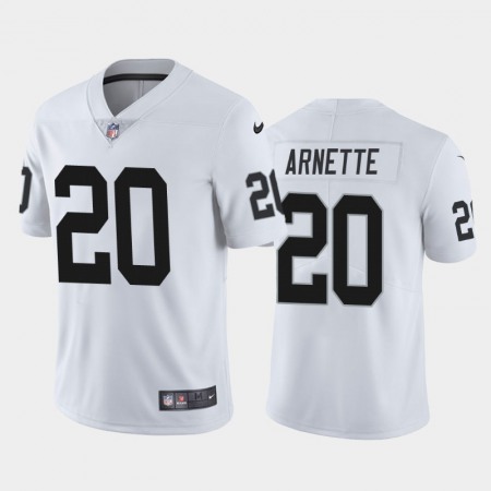 Men's Las Vegas Raiders #20 Damon Arnette White Vapor Untouchable Limited Stitched Jersey