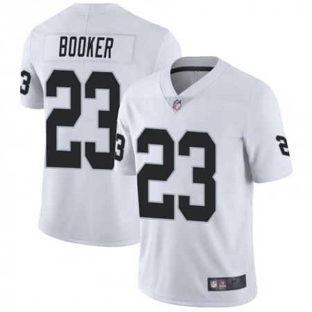Men's Las Vegas Raiders #23 Devontae Booker White Vapor Untouchable Limited Stitched Jersey