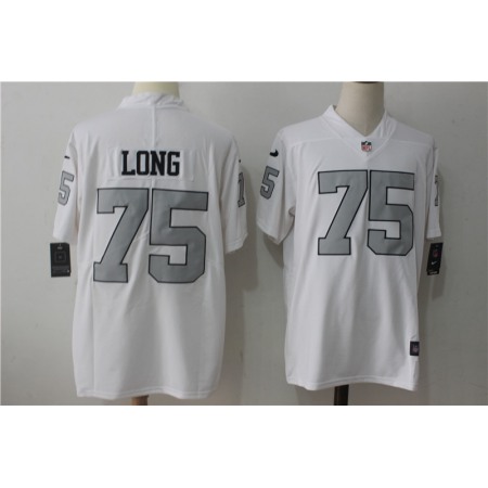 Men's Nike Oakland Raiders #75 Howie Long White Stitched NFL Limited Rush Jersey