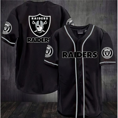 Men's Oakland Raiders Baseball Jersey Shirt