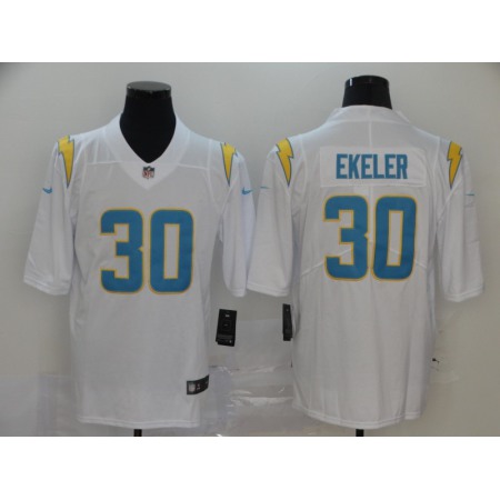 Men's Los Angeles Chargers #30 Austin Ekeler 2020 White Vapor Stitched NFL Jersey