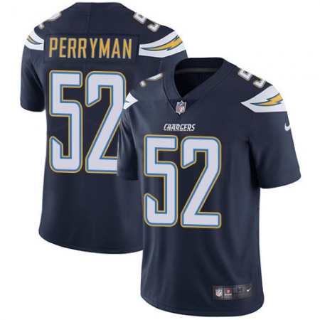 Men's Los Angeles Chargers #52 Denzel Perryman Navy Blue Vapor Untouchable Limited Stitched NFL Jersey