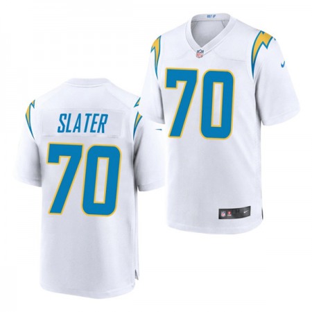 Men's Los Angeles Chargers #70 Rashawn Slater White 2021 Vapor Untouchable Limited Stitched Jersey