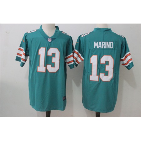 Men's Nike Miami Dolphins #13 Dan Marino Aqua Green Alternate Stitched NFL Vapor Untouchable Limited Jersey