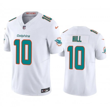 Men's Miami Dolphins #10 Tyreek Hill White 2023 F.U.S.E Vapor Limited Stitched Football Jersey