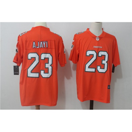 Men's Nike Miami Dolphins #23 Jay Ajayi Orange Stitched NFL Vapor Untouchable Limited Jersey