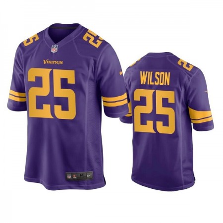 Men's Minnesota Vikings #25 Albert Wilson Purple Color Rush Stitched Jersey