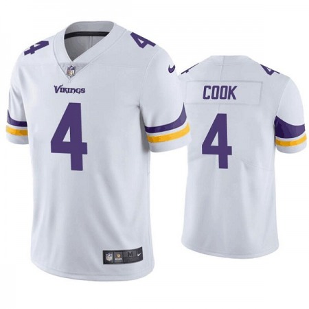 Men's Minnesota Vikings #4 Dalvin Cook White Vapor Untouchable Stitched Jersey