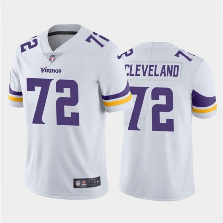 Men's Minnesota Vikings #72 Ezra Cleveland White Vapor Untouchable Limited Stitched NFL Jersey