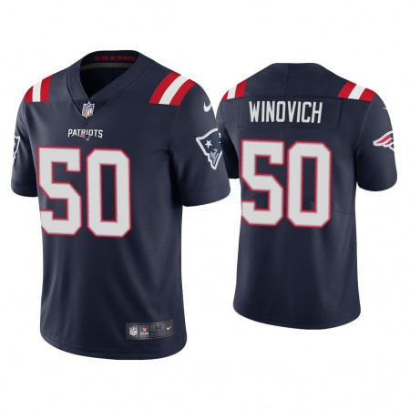 Men's New England Patriots #50 Chase Winovich 2020 Navy Vapor Untouchable Limited Stitched NFL Jersey
