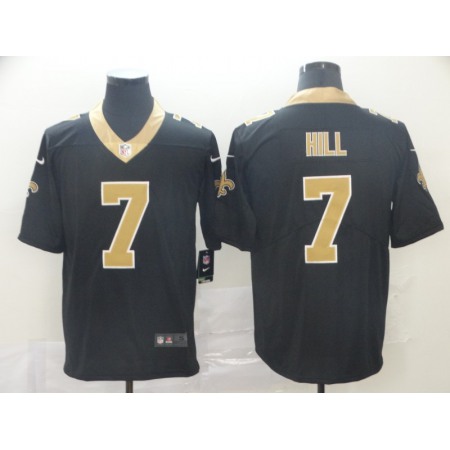 Men's New Orleans Saints #7 Taysom Hill Black Vapor Untouchable Limited Stitched NFL Jersey