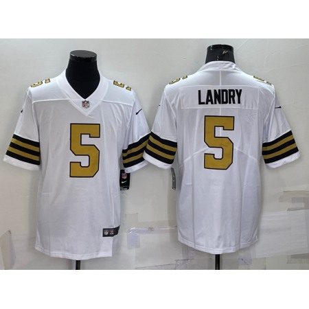 Men's New Orleans Saints #5 Jarvis Landry White Color Rush Limited Stitched Jersey