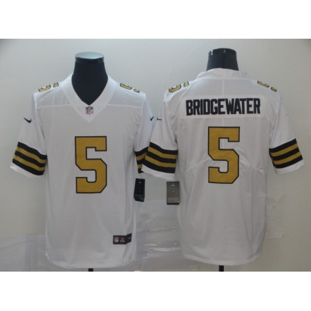 Men's New Orleans Saints #5 Teddy Bridgewater White Color Rush Limited Stitched NFL Jersey