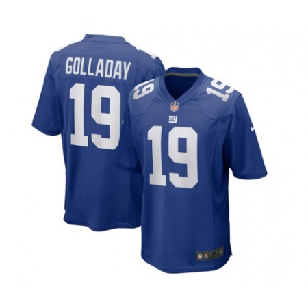 Men's New York Giants #19 Kenny Golladay Royal Blue Stitched Jersey