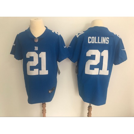 Men's New York Giants #21 Landon Collins Blue Vapor Untouchable Elite Stitched NFL Jersey