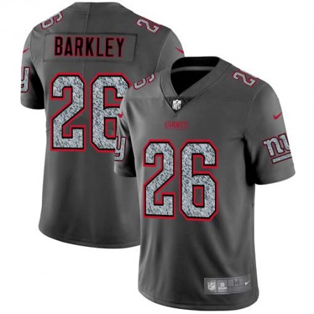 Men's New York Giants #26 Saquon Barkley 2019 Gray Fashion Static Limited Stitched NFL Jersey