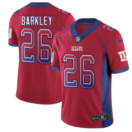 Men's New York Giants #26 Saquon Barkley Red 2018 Drift Fashion Color Rush Limited Stitched NFL Jersey