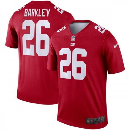 Men's New York Giants #26 Saquon Barkley Red Inverted Legend Jersey