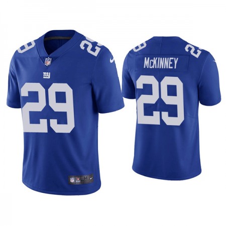 Men's New York Giants #29 Xavier McKinney Blue Vapor Untouchable Limited Stitched Jersey