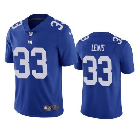 Men's New York Giants #33 Dion Lewis Blue Vapor Untouchable Limited Stitched Jersey
