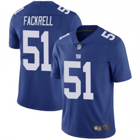 Men's New York Giants #51 Kyler Fackrell Blue Vapor Untouchable Limited Stitched Jersey