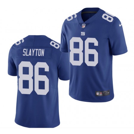 Men's New York Giants #86 Darius Slayton Blue Vapor Untouchable Limited Stitched Jersey