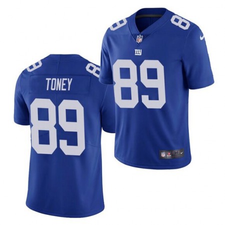 Men's New York Giants #89 Kadarius Toney Blue Vapor Untouchable Limited Stitched NFL Jersey