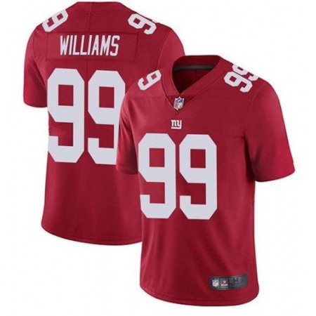 Men's New York Giants #99 Leonard Williams Red Vapor Limited Stitched Jersey