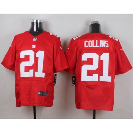 Nike Giants #21 Landon Collins Red Alternate Men's Stitched NFL Elite Jersey