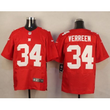 Nike Giants #34 Shane Vereen Red Alternate Men's Stitched NFL Elite Jersey