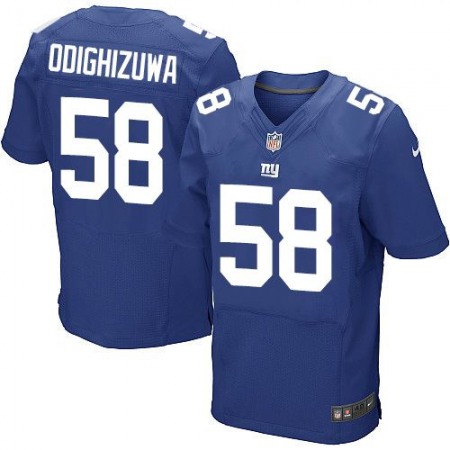 Nike Giants #58 Owa Odighizuwa Royal Blue Team Color Men's Stitched NFL Elite Jersey