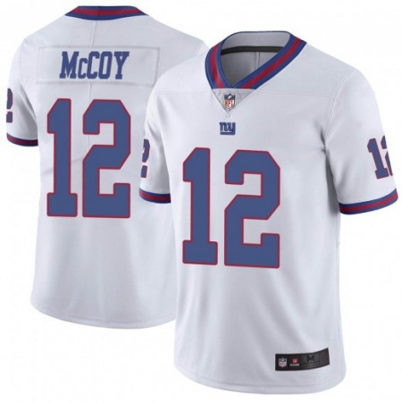Men's New York Giants #12 Colt McCoy White Color Rush Limited Stitched Jersey