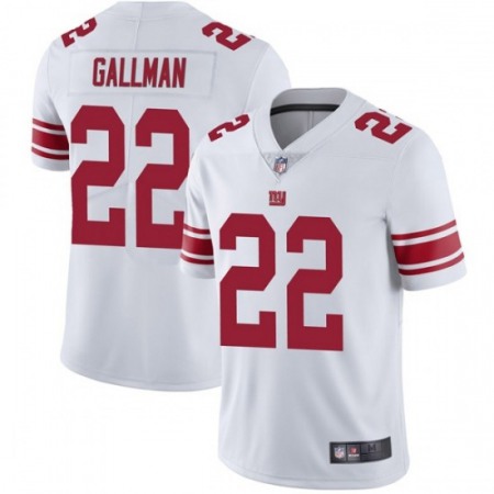 Men's New York Giants #22 Wayne Gallman White Vapor Untouchable Limited Stitched Jersey
