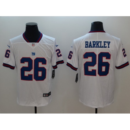 Men's New York Giants #26 Saquon Barkley White 2018 NFL Draft Color Rush Limited Stitched Jersey