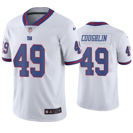 Men's New York Giants #49 Carter Coughlin White Color Rush Stitched Jersey
